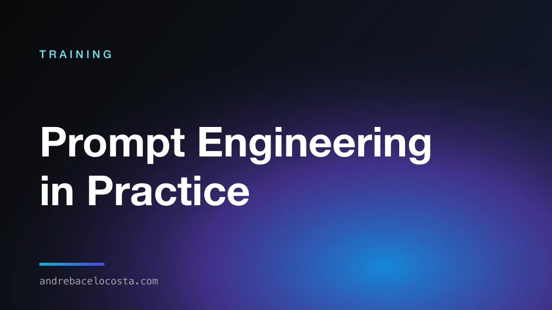Cover of the “Prompt Engineering in Practice” training