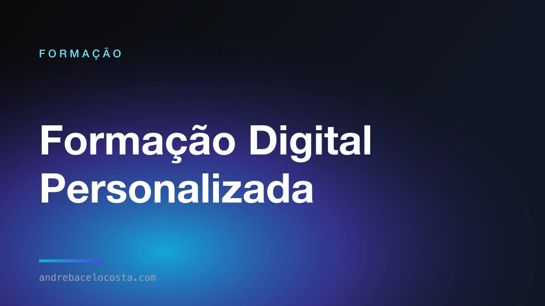 Capa da formação «Formação Digital Personalizada»