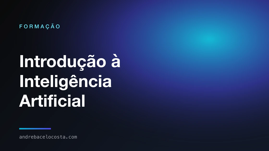 Capa da formação «Introdução à Inteligência Artificial»