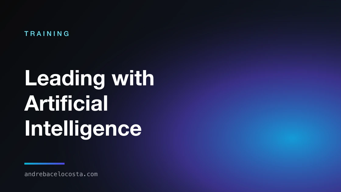 Cover of the “Leading with Artificial Intelligence” training