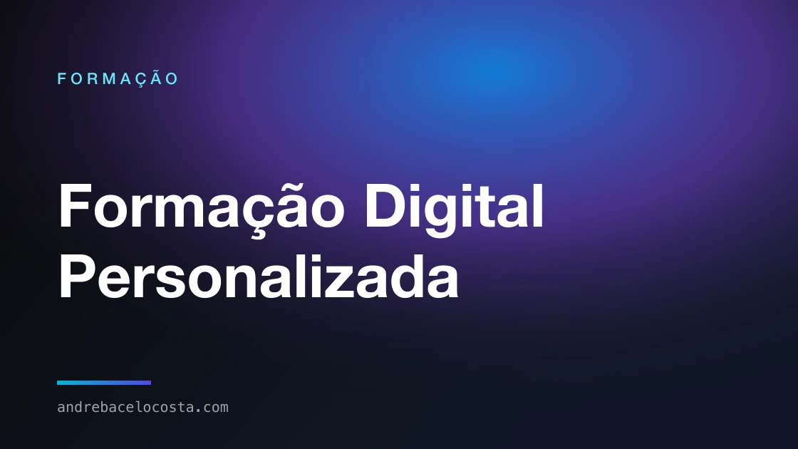 Capa da formação «Formação Digital Personalizada»