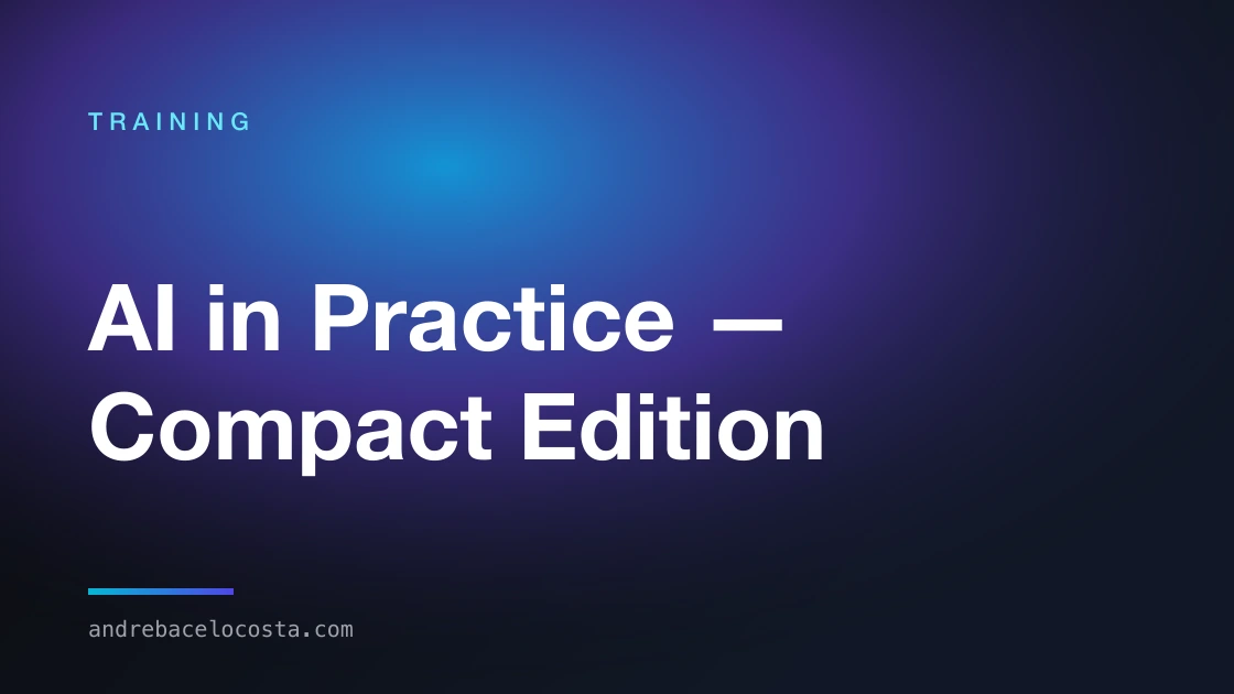 Cover of the “AI in Practice — Compact Edition” training