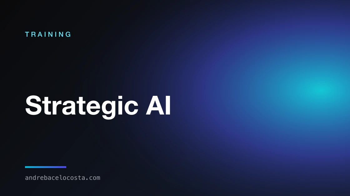 Cover of the “Strategic AI” training