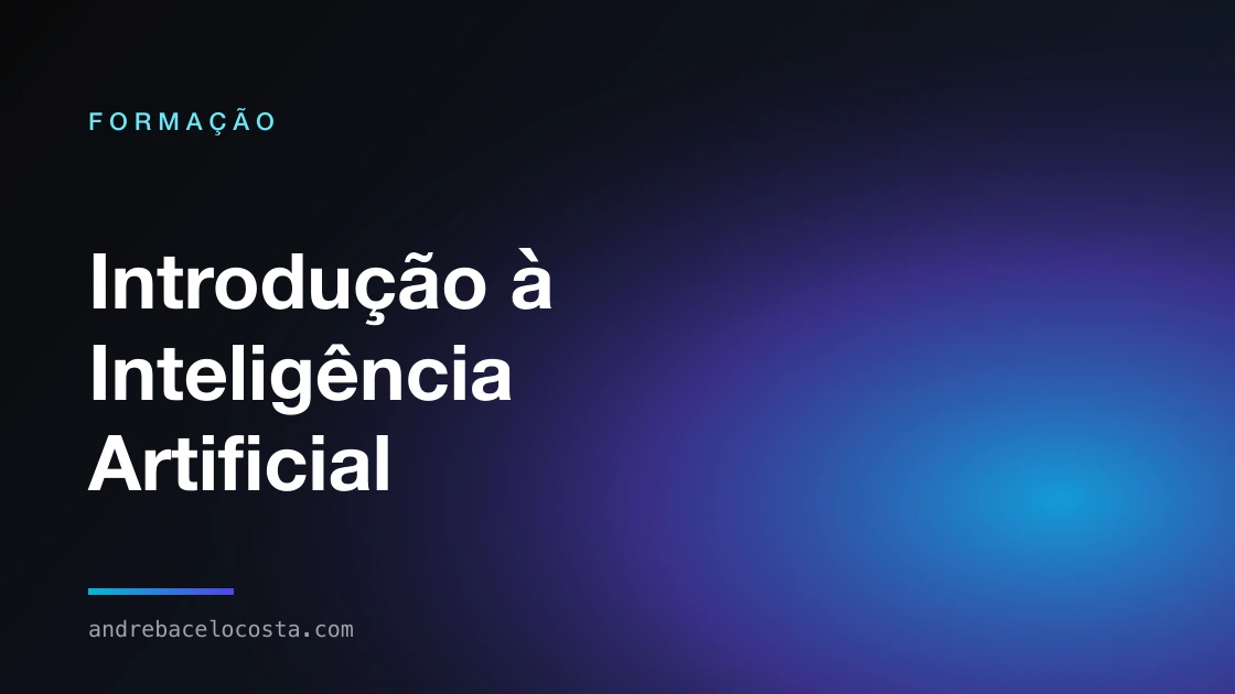 Capa da formação «Introdução à Inteligência Artificial»