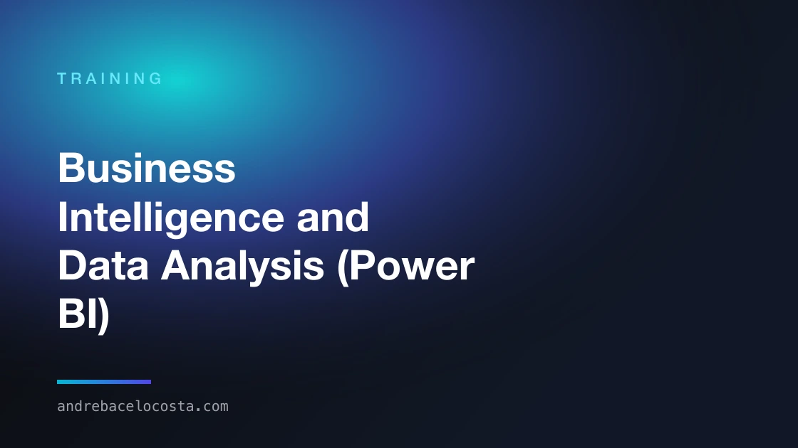 Cover of the “Business Intelligence and Data Analysis (Power BI)” training
